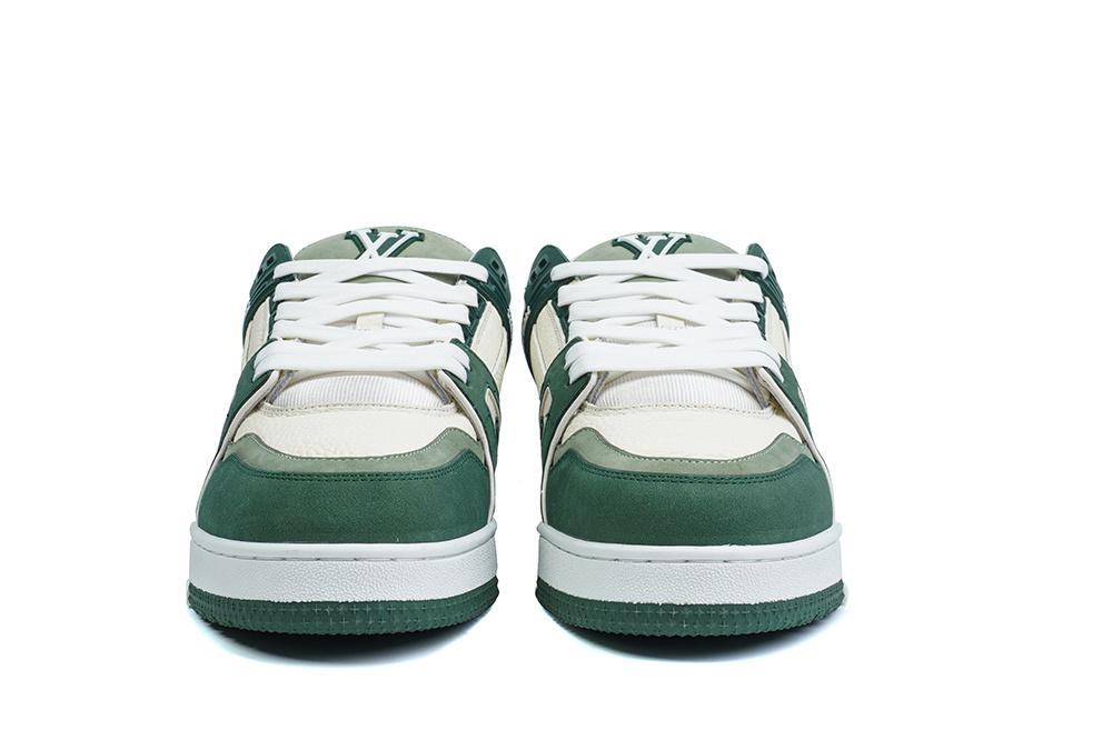 PK god Louis Vuitton LV Trainer Green White retail materials ready to ship